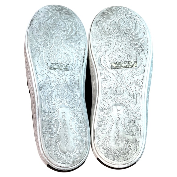 ROCKPORT COBB HILL COLLECTION Willa Genuine Leather Bow Slip on Sneakers Sz 8 - Picture 6 of 9